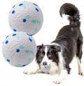 Durable E-TPU Dog Balls, 2 PCS, Indestructible Bouncy Floating Balls for Medium & Large Dogs, Training Toys for Aggressive Chewers, Water Play, Outdoor Fun