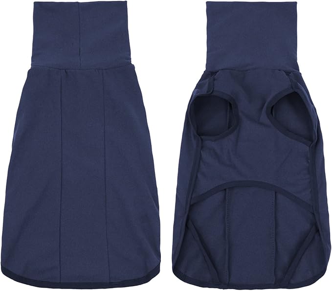 Dog Sweater Pullover Cold Weather Vest for Dogs Dog Sweatshirt & Jacket for Indoor and Outdoor Use (Medium, Navy Blue)
