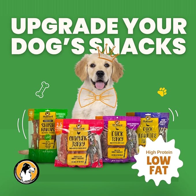 Hubert Pet Gourmet Duck Wrapped Rawhide Twists - Natural Dog Treats, Perfect for Treats & Training, Small & Large Dogs - 2 lb Resealable Value Pack
