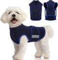 MIGOHI Dog Anxiety Relief Coat,Comfort Anxiety Vest for Dogs,Adjustable Anxiety Calming Wrap for Fireworks,Thunderstorms,Travel, Separation, Dog Anxiety Jacket for Small Dogs,M,NavyBlue