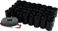 Ramddy 1400 Counts Dog Waste Bags with Dispenser, Dog Poop Bags 40 Rolls, Black
