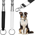 Professional Dog Whistle to Stop Barking - Adjustable Silent Training Whistle for All Breeds (Labrador, German Shepherd, Beagle) with Lanyard - 2 Packs for Recall, Obedience & Anti-Barking Training