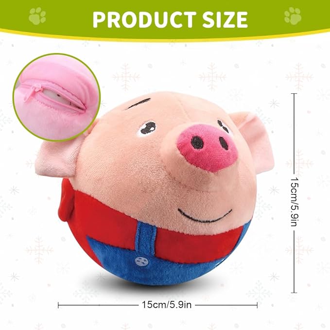 Dog Toys for Small Large Dogs,Puppy Toys to Keep Them Busy,Moving Interactive Squeaky Dog Toy,Active Moving Pet Plush Toy,Small Dog Toys (Hamster)