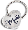Custom Pet Tags Personalized for Cats & Dogs | Cat tag: Durable Stainless Steel. Custom Engraved Dog Tags for Collars, Harnesses & Leashes | Many Fonts & Design (Silver, Diamond Heart)