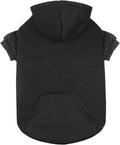 Dog Sweaters for Medium Dogs Dog Hoodie Fleece Dog Sweater Soft Dog Clothes Sweatshirt with Pocket Dog Hoodie for Medium Dogs(Black&M)