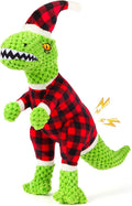 Christmas Dog Toy for Large Breeds - Squeaky Plush Tug of War Toy with Crinkled Paper - Stuffed Animal to Keep Dogs Busy