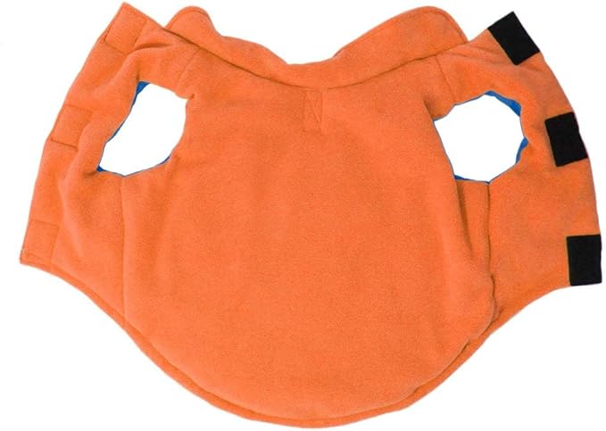Gooby - Sports Vest, Fleece Lined Small Dog Cold Weather Jacket Coat Sweater with Reflective Lining, Blue, X-Small