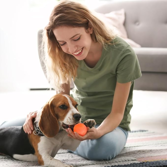 Jenaai 20 Pcs Indestructible Dog Toy Balls for Aggressive Chewers Chew Resistant Solid Rubber Bouncy Ball for Teeth Cleaning (Colorful, 2.36 Inches)
