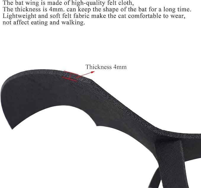 Pet Cat Bat Wings for Halloween Party Decoration, Dog Cosplay Bat Costume,Puppy and Cat Dress Up Accessories (White Ghost, Small)