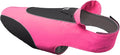 TSPRO Premium Dog Raincoat, Waterproof for Small & Medium Dogs, Reflective for Daily Walks/Outdoor Trips, Easy-Adjust Hook & Loop, Leash Hole (Pink/Black, M)