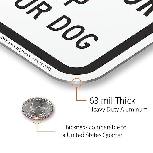 SmartSign "Please Be A Good Neighbor, Clean Up After Your Dog" Sign | 12" x 18" Aluminum