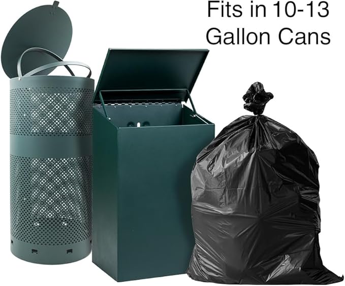 Zero Waste USA - Commercial Grade Dog Waste Station Can Liners -1 Roll of 50 bags - Standard Size 26" W x 33" L (10-13 gallons) - Heavy Duty, Thicker than competitors' bags (1.1 mil)