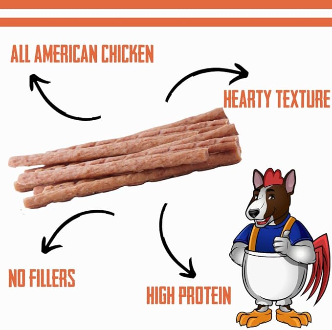 Bully Boy's Famous Chicken Sticks Dog Treats | Free from Wheat, Corn, Soy, or Gluten | USA Sourced Ingredients | with Smokehouse Chicken | Made in Utah | 15 oz - 1 Pack