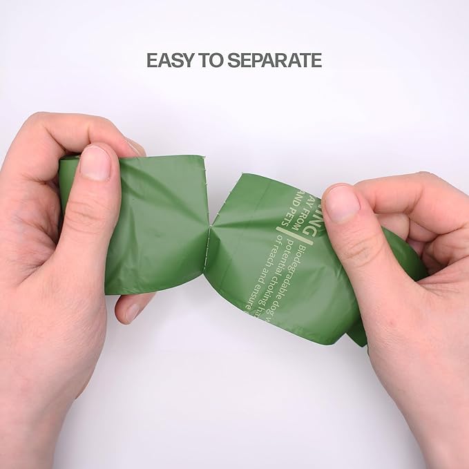 100% Certified Biodegradable Poop Bags - ASTM D6400 & OK Compost Approved, 270 Count (18 Rolls) - Leak-Proof, Extra Thick, Unscented, Plant-Based Doggy Poop Bags for Large & Small Dogs