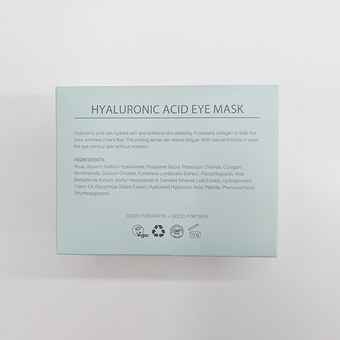 Under Eye Patchs Hyaluronic Acid Eye Mask for Dark Circles and Puffiness Wrinkle Eye Bags 30 Pairs