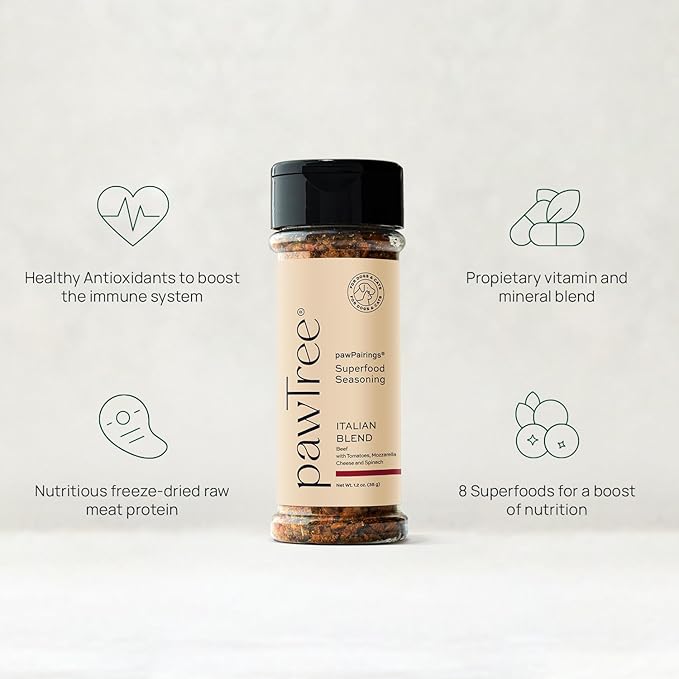 pawTree Healthy Food Toppers for Dogs & Cats - Appetite Booster With Freeze-Dried Proteins. Delicious Pet Food Seasonings and Flavor Enhancer for Picky Eaters & Appetite Stimulation