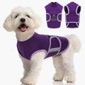 MIGOHI Dog Anxiety Relief Coat,Comfort Anxiety Vest for Dogs,Adjustable Dog Anxiety Calming Wrap for Fireworks,Thunderstorms,Travel,Separation,Anxiety Jacket for Medium Dogs,M, Purple