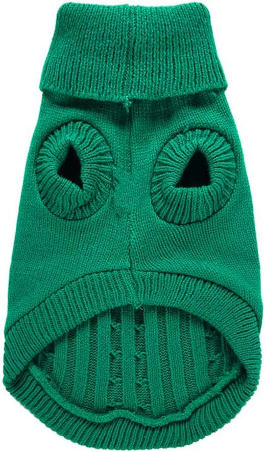 Dog Sweater - Warm for Small, Medium, Large Dogs - Cute Winter Classic Turtleneck Pet Sweater for Cats - Christmas Clothes Coat for Girls Boys Puppy