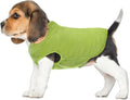 FUAMEY Dog Fleece Vest for Small Dogs,Warm Stretchy Dog Sweatshirts Pullover with Leash Hole Dogs Sweater Soft Pet Turtleneck Cozy Pet Vest Lightweight Sleeveless Green XXS