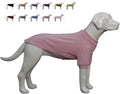 Lovelonglong Ribbed Dog T-Shirt Cotton Knitted Dog Sweaters for All Season Pet T-Shirts for Large Medium Small Dogs Light Pink L
