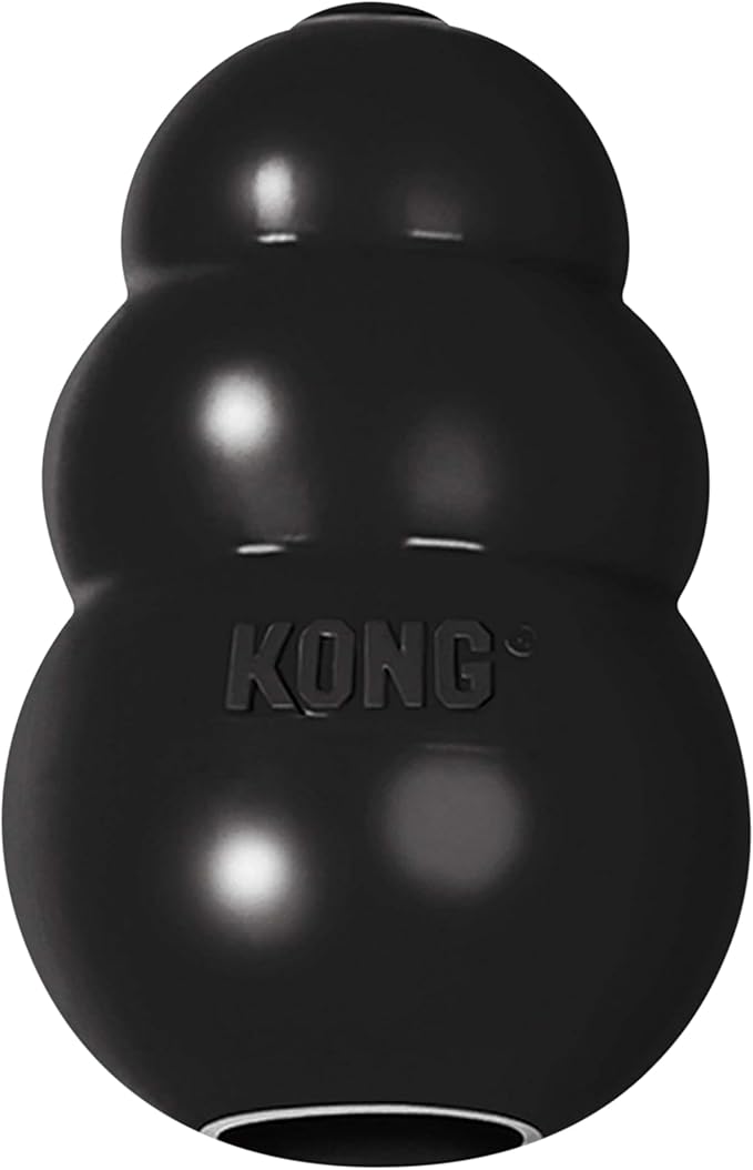 KONG Extreme Dog Toy - Fetch & Chew Toy - Treat-Filling Capabilities & Erratic Bounce for Extended Play Time Most Durable Natural Rubber Material - for Power Chewers - for Large Dogs
