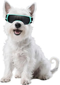 Namsan Dog Goggles Small Breeds, UV Protection Dog Glasses for Small Dogs, Puppy Sunglases Windproof Dustproof Driving Eye Protection, Adjustable, Cute Blue
