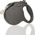 Retractable Dog Leash Hands-Free Adjustable Length 16ft with Safety Lock Durable Nylon Belt for Small Medium Large Dogs Easy Walk Training Portable Dog Leash Black L