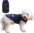 Norbi Pet Warm Jacket Small Dog Vest Harness Puppy Winter 2 in 1 Outfit Cold Weather Coat XS