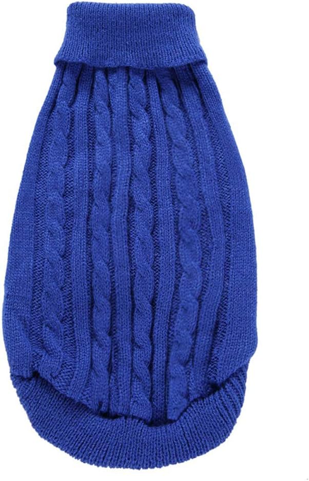 Dog Sweater for Small, Medium, Large Dogs - Warm Winter Classic Turtleneck Pet Clothes Coat for Girls Boys Puppy Cat - Cute Christmas Sweater