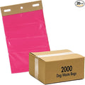 Zero Waste USA - The MITTN Bag® - MittN Dog Waste Header Bags with 7" gusset bottom creates a 'mitt' for easy pick-up - Fits all header dispensers - Pink 20 headers = 2,000 Bags