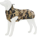 Waterproof Dog Raincoat with Reflective Strip, Adjustable Breathable Rain Coat Jacket with Leash Hole for Dogs (Camo, Small)