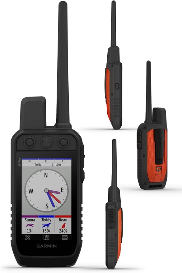Wearable4U - Garmin Alpha 300 Handheld, Advanced Dog Tracking and Training Handheld, Touchscreen with E-Bank Bundle