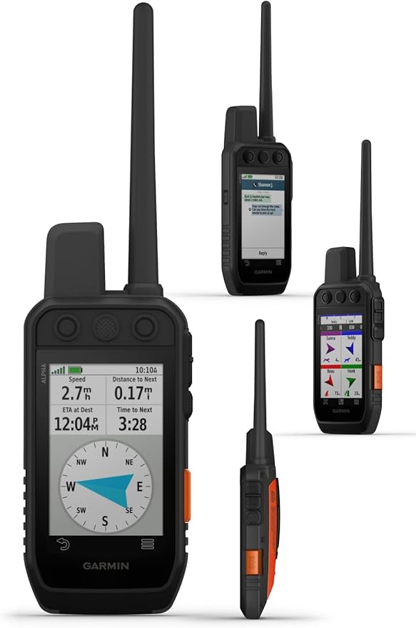 Wearable4U - Garmin Alpha 300i Advanced Dog Tracking and Training Handheld with inReach Technology with Leash and Whistle Bundle