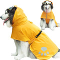 Dog Raincoat Hooded Slicker Poncho - Reflective Lightweight Pet Rain Jacket Coat,Dog Waterproof Raincoat with Adjustable Belly Strap for Small,Medium, Large Dogs