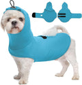 X-Small Vest for Dogs Anxiety,Sleeveless Lightweight Calming Shirt | Adjustable Chest & Hood Neck Wraps for Puppy,Anti-Anxiety Jacket for Chill,Fireworks,Sound(Blue)