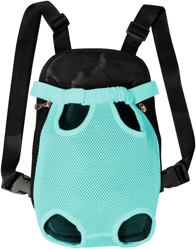 FEimaX Dog Carrier Backpack Pet Legs Out Front Cat Travel Bag, Adjustable Puppy Backpacks Carriers Hands-Free for Small Medium Dogs Cats Hiking Traveling Camping Daily Walking