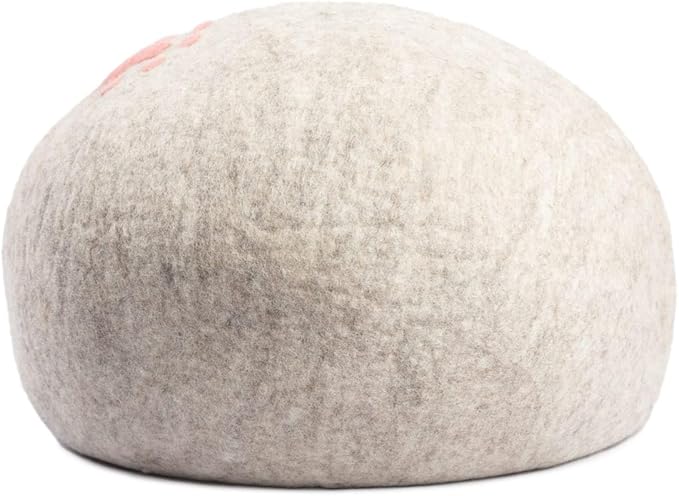 Woolygon Luxurious Eco-Friendly Merino Wool Cat Cave Bed - Foldable Hideaway Pod for Indoor Cats - Premium Felt Kitten Beds - Covered Cat House for Ultimate Cozy Comfort