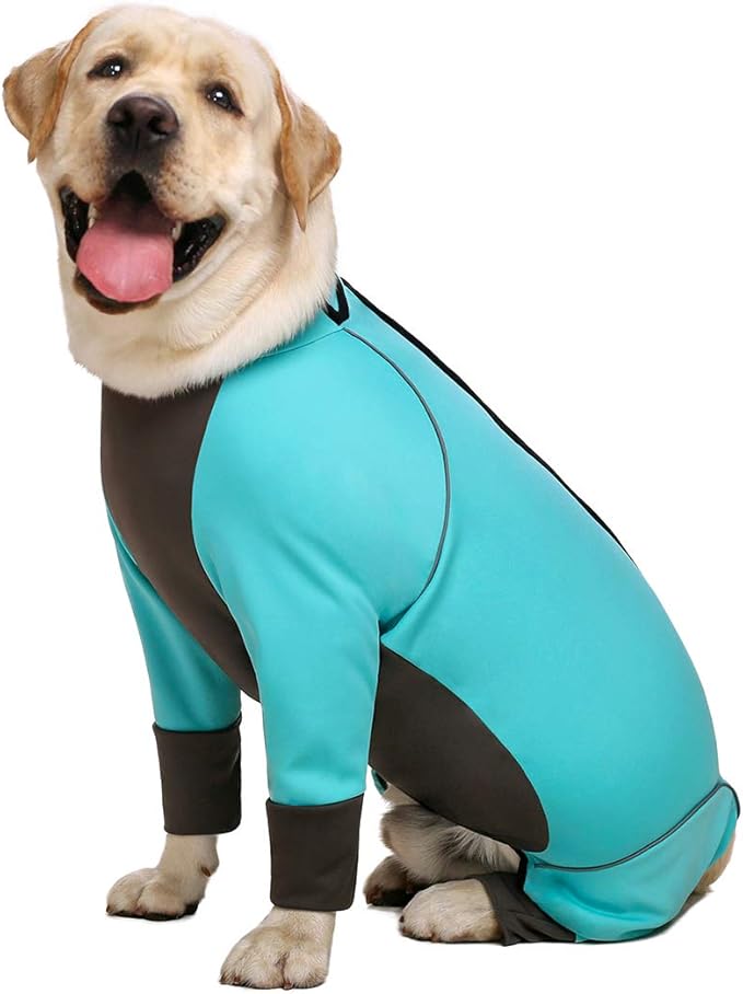 Dog Jumpsuit, Blue, 36, Waterproof, Four-Way Stretch, Large Size, Adult, Unisex, Modern, Casual, Onesie