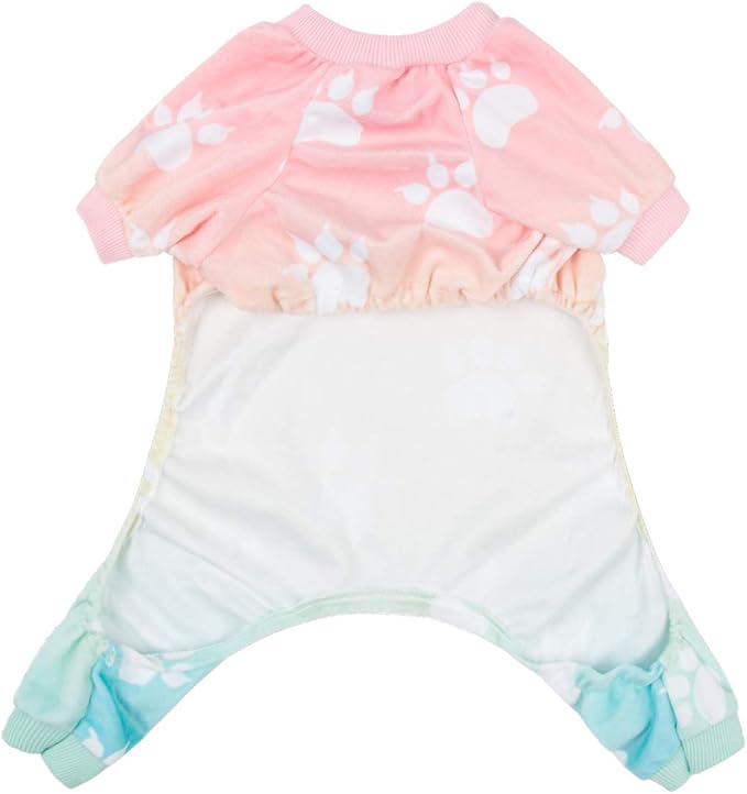 CuteBone Small Dogs Outfit Soft Puppy Onesies Pjs Dog Pajamas Pet Coat Cat Apparel Comfy Doggie Jumpsuit Bodysuit for All Seasons P09XXL