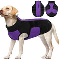 Kuoser Dog Jacket, Winter Dog Coats for Medium Dogs, Reflective Doggie Cold Weather Coats Pet Clothes, Puppy Snow Jacket for Frech Bulldog, Boston Terrier, Purple L