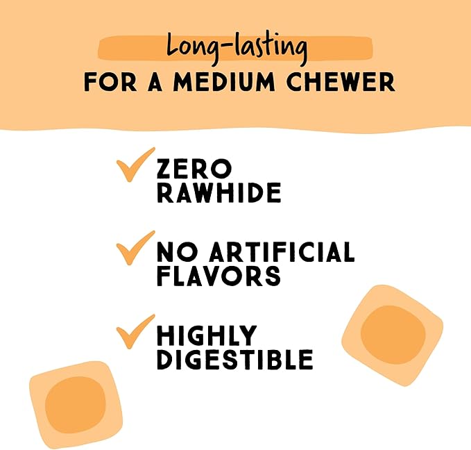 Ultra Chewy Gourmet Flavors: Long-Lasting Chews Made in USA, Highly Digestible, for Aggressive Chewers (Gourmet Flavors, 10 Count)
