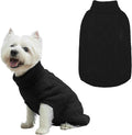 Mihachi Turtleneck Dog Sweater - Winter Coat Apparel Classic Cable Knit Clothes with Leash Hole for Cold Weather, Ideal Gift for Pet in New Year Black Small
