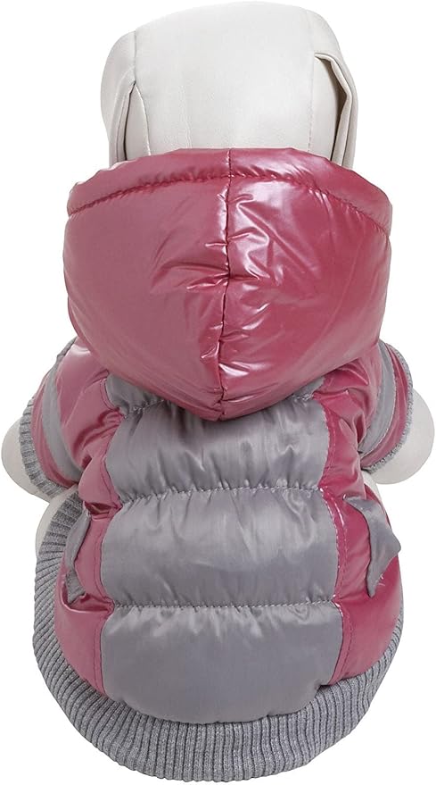 Pet Life Sporty Vintage Aspen Ski Winter Dog Coat with snap-Off Removable Hood - Dog Jacket Features 3M Thinsulate Insulation Warming Technology - Dog Clothes fits Small, Medium and Large Dogs