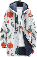 Oversized Full Zip Hoodie for Men Sherpa Fleece Lined Jacket with Hood Soft Warm Winter Coat with Pockets