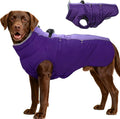 Dog Coat Winter Warm Dog Jackets for Large Dogs Reflective Snowsuit with Harness Fleece Dogs Snow Jacket Waterproof Pet Clothes for Cold Weather