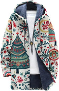 Oversized Full Zip Hoodie for Men Sherpa Fleece Lined Jacket with Hood Soft Warm Winter Coat with Pockets