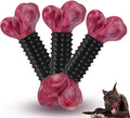 Apasiri Dog Toys for Aggressive Chewers with Bacon Flavor: 3-Pack Dog Bones for Large Dogs, 8" Chew Toys Long-Lasting, Tough Nylon & Rubber Dogs Toys