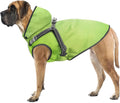 Mosucoirl Dog Raincoat Waterproof Dog Hoodie Reflective Dog Raincoat Hooded Adjustable Rain Jacket for Small Medium Large Dogs Puppies (Green, XL)