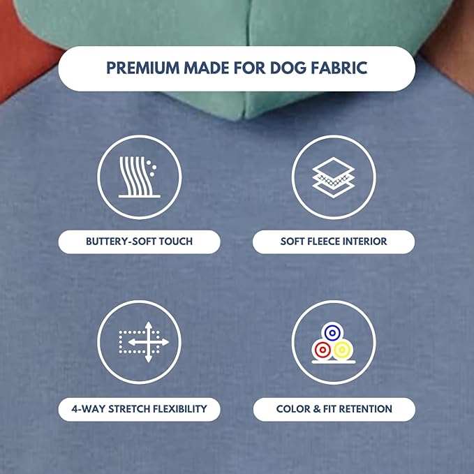 Spark Paws Dog Hoodie – Premium Dog Sweater for Small, Medium, and Large Dogs | Warm Outfits for French Bulldogs, Pitbull, Puppy, Winter Jacket Alternative - Alpine - 4XL