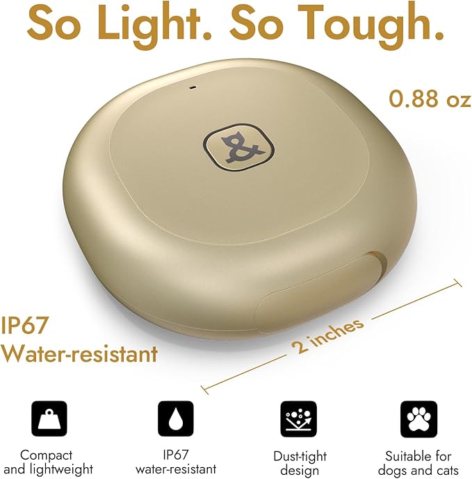Automatic Dog Feeder for Large Dogs, 14L Capacity, 2.4G WiFi App Control, Dual Power Supply, Stainless Steel Bowl, and Molly&Cody GPS + Bluetooth Pet Tracker for Cats & Dogs – Real-Time Tracking Bundl